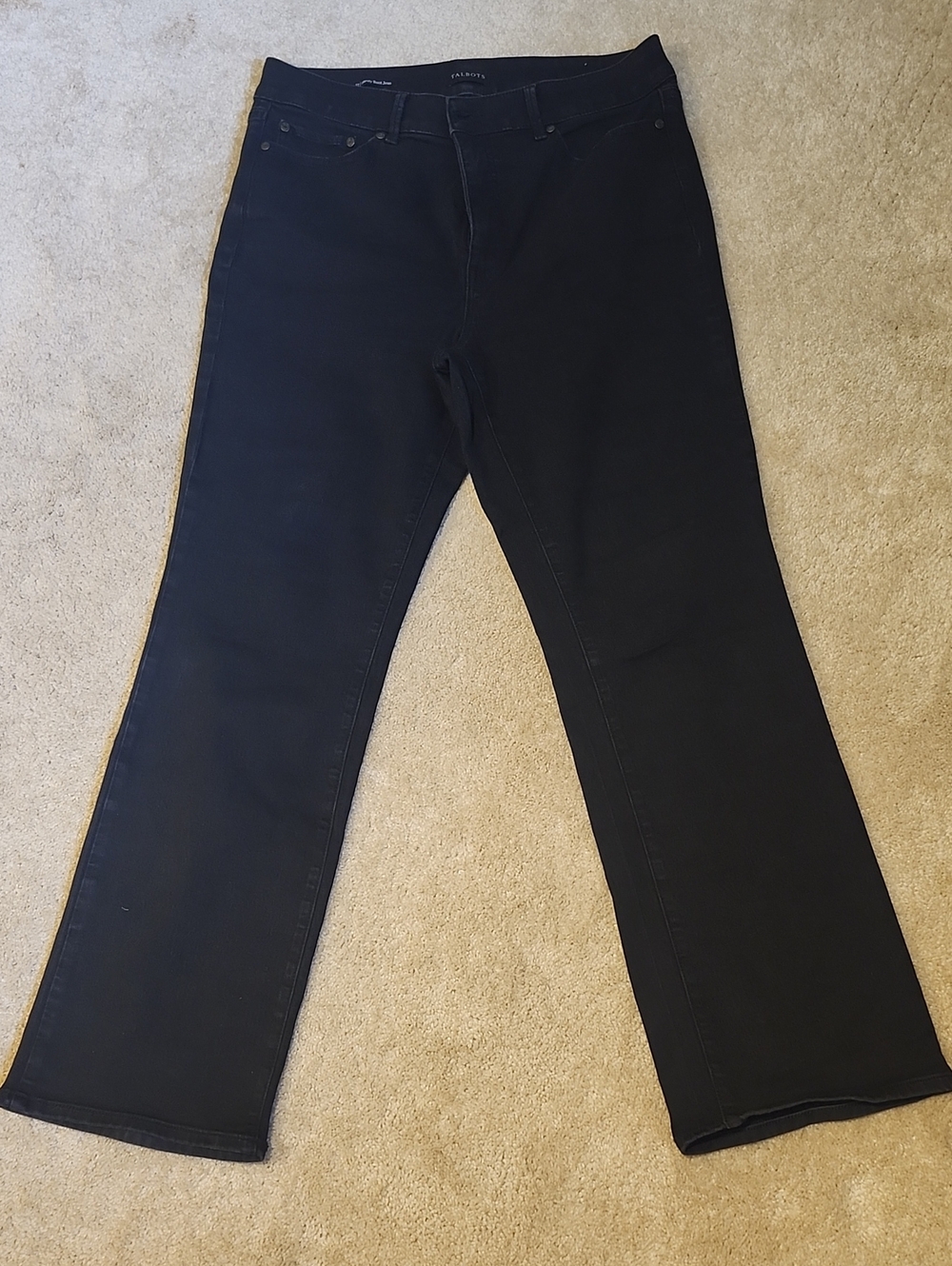 Talbots Black Barely Boot Jeans